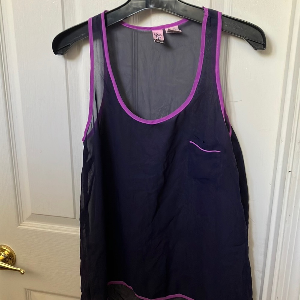 FINAL MARKDOWN Love on a hanger sheer tank top medium